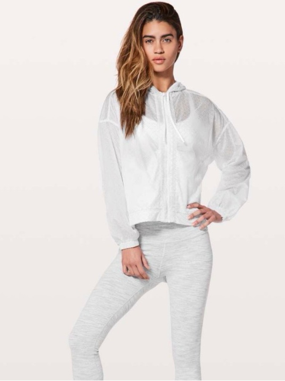 lululemon Find Your Flock Jacket in Rococo White / Alpine White